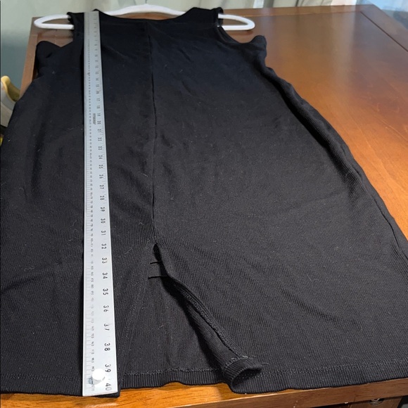 Marine Layer Ribbed Tank Black Midi Dress Size Large - Picture 6 of 10